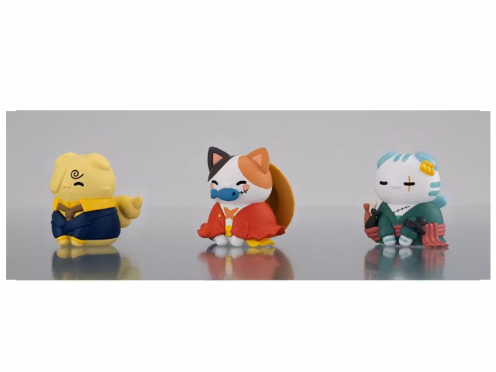 One Piece Mega Cat Project Nyan Piece Nyaan! (Happy Trio 2024 Limited Ver.) Set of 3 Figures