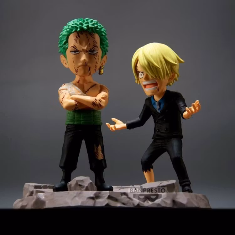 One Piece World Collectable Figure Log Stories Roronoa Zoro & Sanji "NOTHING.....AT ALL!!!"
