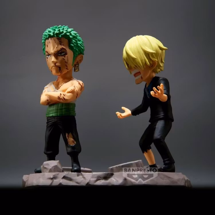 One Piece World Collectable Figure Log Stories Roronoa Zoro & Sanji "NOTHING.....AT ALL!!!"