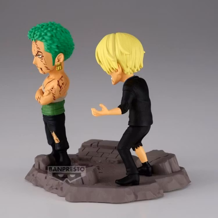 One Piece World Collectable Figure Log Stories Roronoa Zoro & Sanji "NOTHING.....AT ALL!!!"