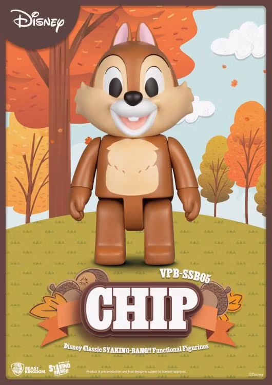 Chip 'n Dale Syaking-Bang!! Chip Vinyl Piggy Bank