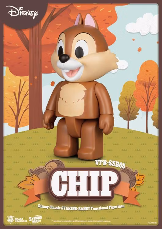 Chip 'n Dale Syaking-Bang!! Chip Vinyl Piggy Bank