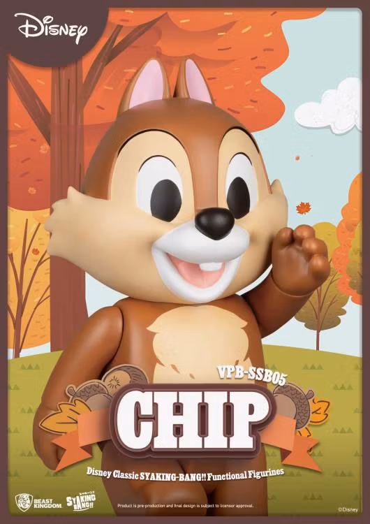 Chip 'n Dale Syaking-Bang!! Chip Vinyl Piggy Bank