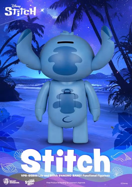 Lilo & Stitch Syaking-Bang!! Stitch Vinyl Piggy Bank