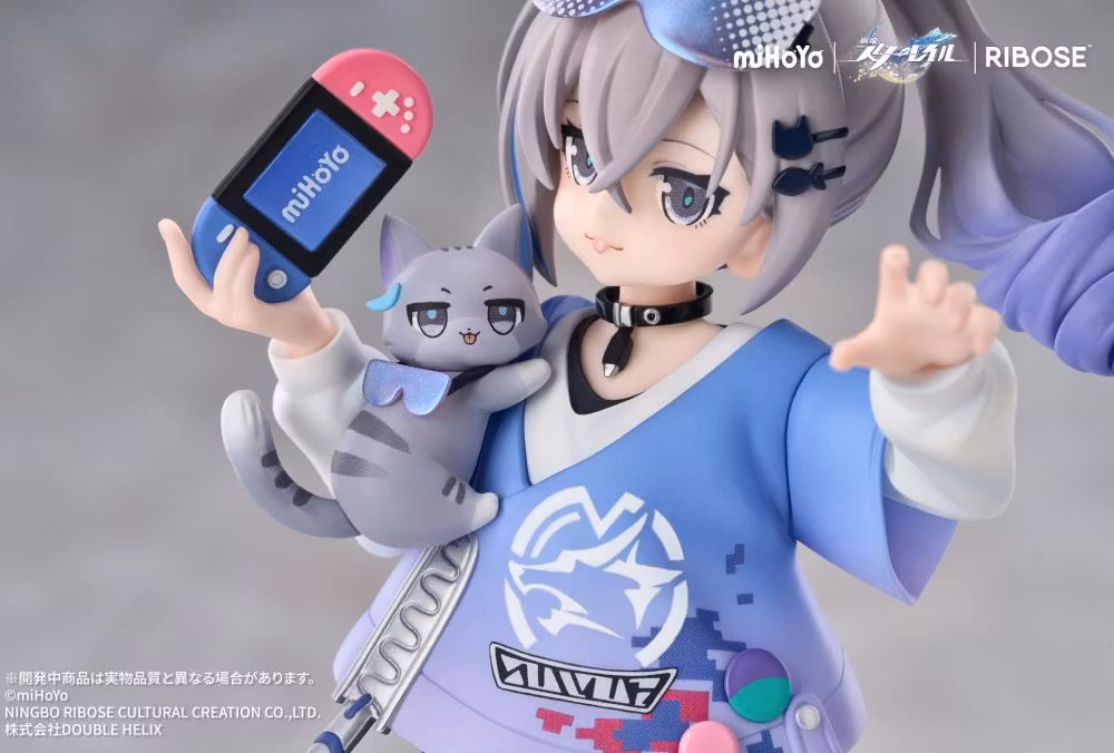 Honkai: Star Rail Rise Up+ Chibi Cat Series Silver Wolf Figure