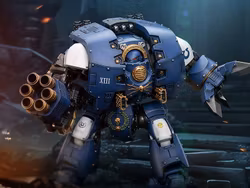 Warhammer: The Horus Heresy Ultramarines Leviathan Dreadnought with Cyclonic Melta Lance and Siege Claw 1/18 Scale Action Figure