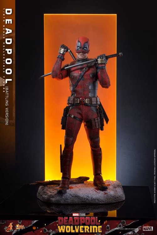 Marvel Deadpool & Wolverine MMS782 Deadpool (Battling Ver.) 1/6th Scale Collectible Figure