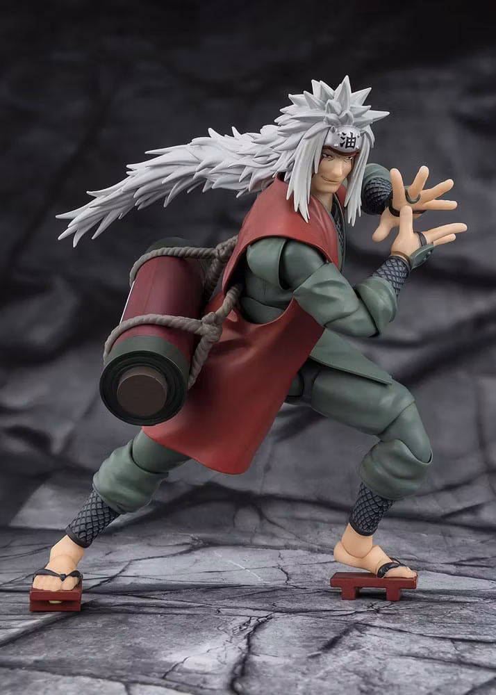 Naruto: Shippuden S.H.Figuarts Jiraiya -Hidden Leaf Heroic Master Sage- (Sage Mode Set) Action Figure