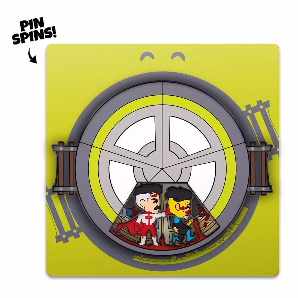 Invincible Pin Badge Invincible Spinning