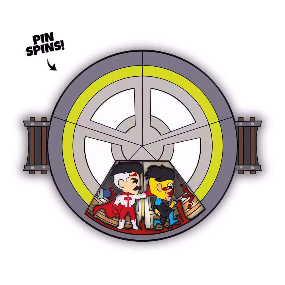 Invincible Pin Badge Invincible Spinning