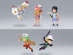 One Piece World Collectable Figure One Piece Hachinosu 2 Set of 5 Figures