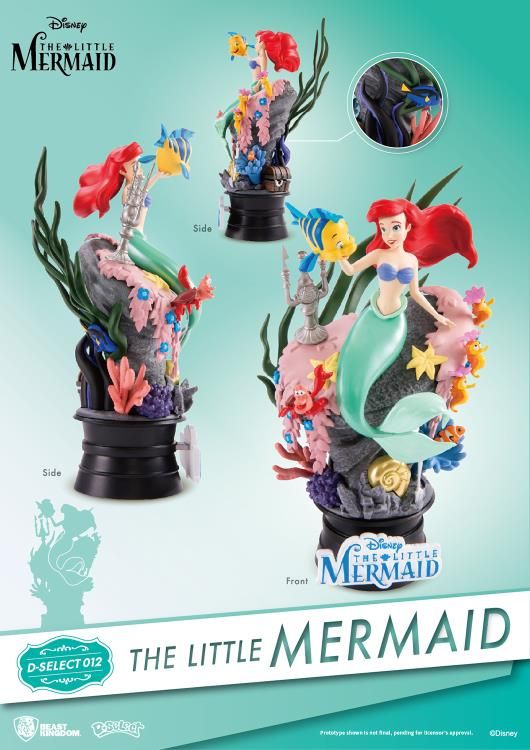 The Little Mermaid D-Stage DS-012 Ariel and Flounder Statue