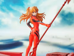 Rebuild of Evangelion Luminasta Asuka Shikinami Langley x Spear of Cassius Figure