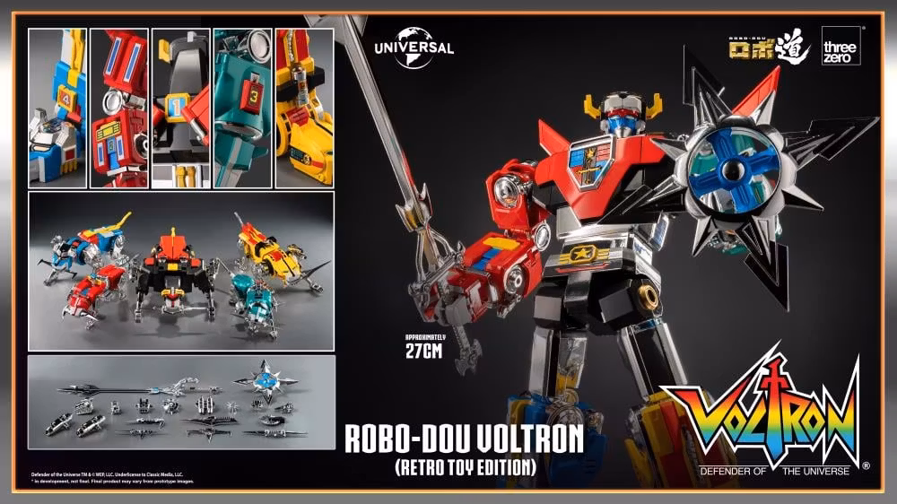 Voltron: Defender of the Universe ROBO-DOU Voltron (Retro Toy Edition) Action Figure