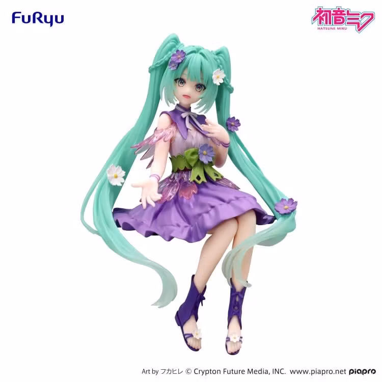 Vocaloid Hatsune Miku (Flower Fairy Cosmos Purple Color Ver.) Noodle Stopper Figure