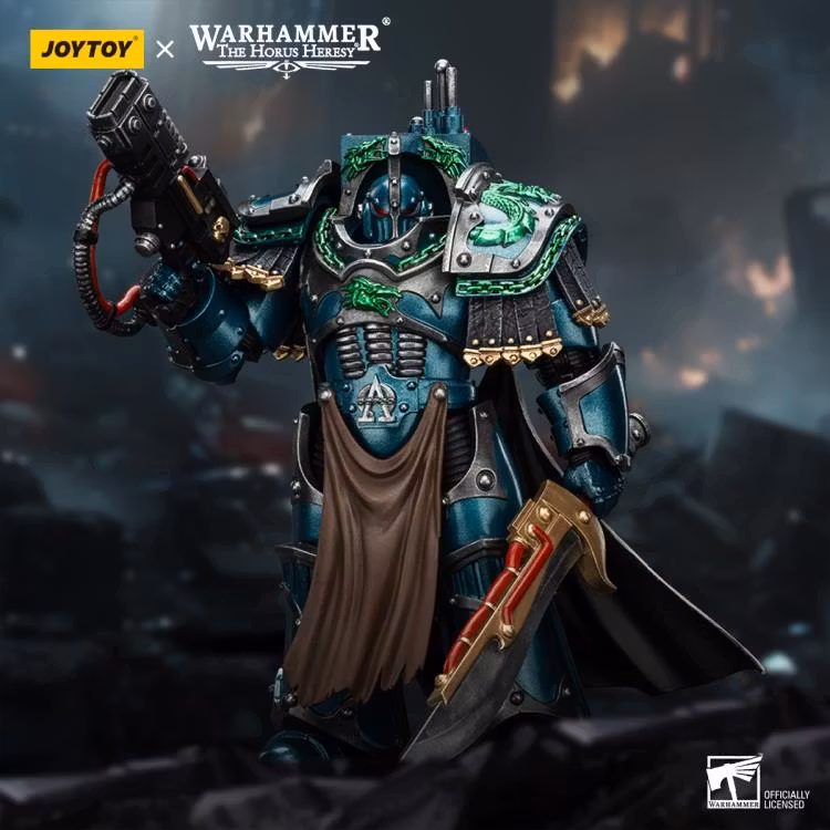 Warhammer: The Horus Heresy Alpha Legion Legion Praetor in Cataphractii Terminator Armor 1/18 Scale Action Figure
