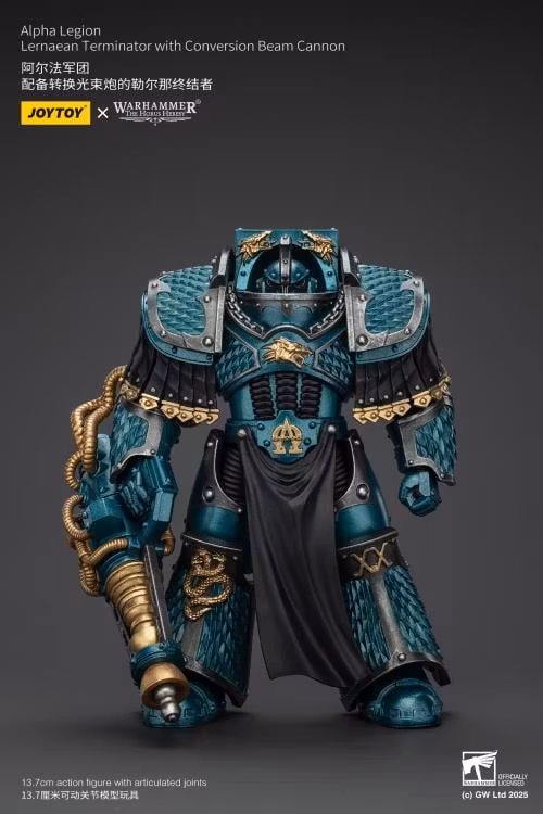 Warhammer: The Horus Heresy Alpha Legion Lernaean Terminator with Conversion Beam Cannon 1/18 Scale Action Figurele Action Figure