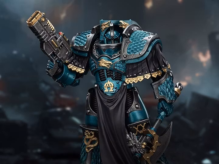 Warhammer: The Horus Heresy Alpha Legion Lernaean Terminator with Volkite Charger 1/18 Scale Action Figure