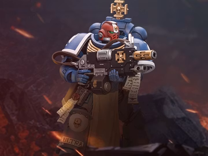 Warhammer 40K Ultramarines Sternguard Veteran Sergeant 1/18 Scale Action Figure