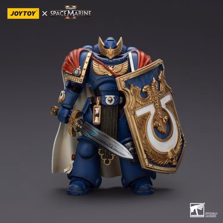 Warhammer 40,000: Space Marine 2 Ultramarines Victrix Honour Guard With Storm Shield And Power Sword 1/18 Scale Action Figure