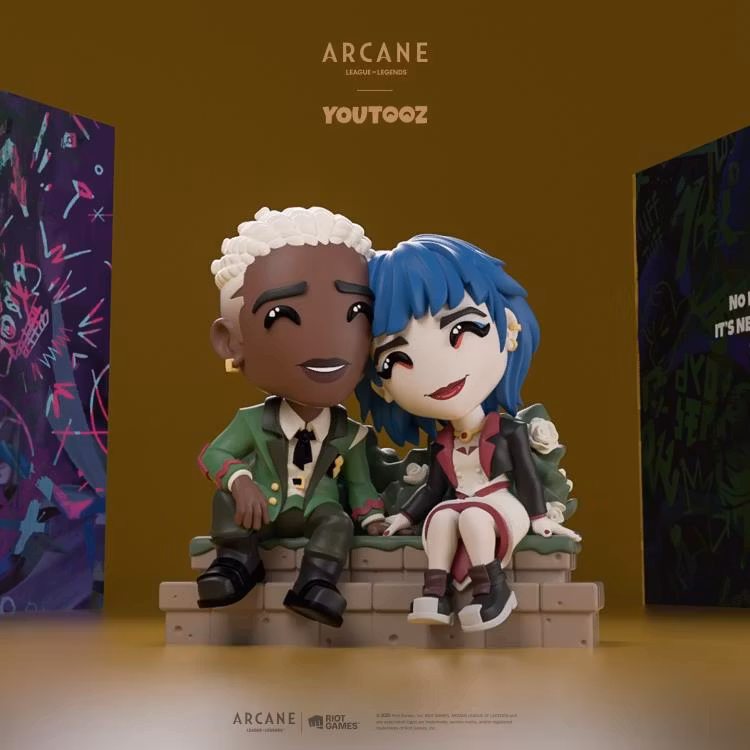 Arcane Ekko and Powder Vinyl Figure