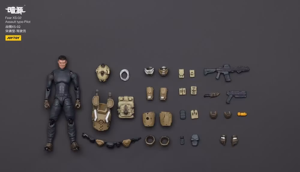 Battle for the Stars Fear XS-02 Assault Type Pilot 1/25 Scale Action Figure