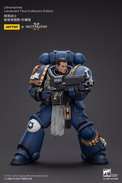 Warhammer 40,000: Space Marine 2 Ultramarines Lieutenant Titus (Collectors Edition) 1/18 Scale Action Figure