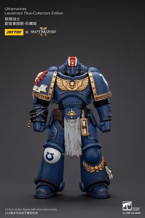 Warhammer 40,000: Space Marine 2 Ultramarines Lieutenant Titus (Collectors Edition) 1/18 Scale Action Figure