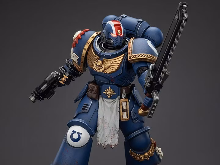Warhammer 40,000: Space Marine 2 Ultramarines Lieutenant Titus (Collectors Edition) 1/18 Scale Action Figure