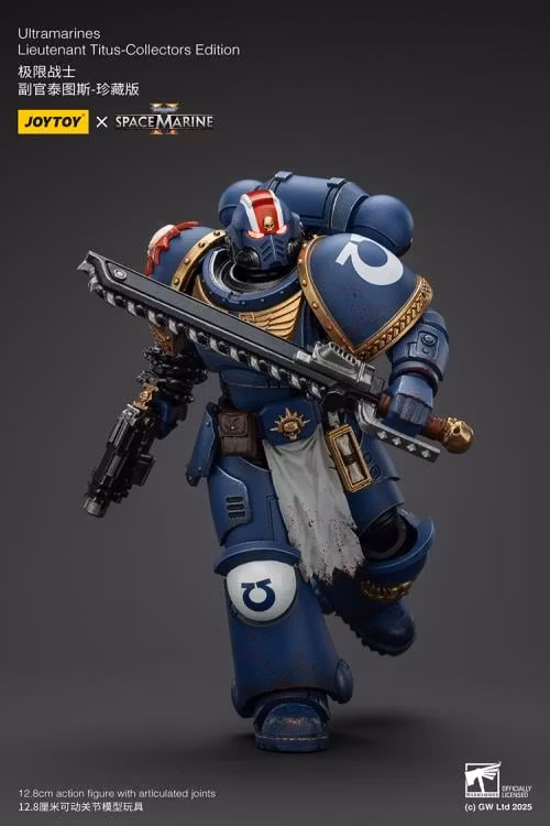 Warhammer 40,000: Space Marine 2 Ultramarines Lieutenant Titus (Collectors Edition) 1/18 Scale Action Figure