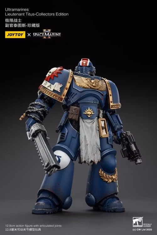 Warhammer 40,000: Space Marine 2 Ultramarines Lieutenant Titus (Collectors Edition) 1/18 Scale Action Figure