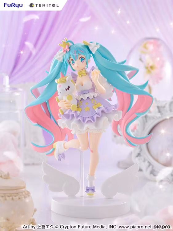 Vocaloid Tenitol Hatsune Miku (Yumekawa Princess Lavender Ver.) Figure