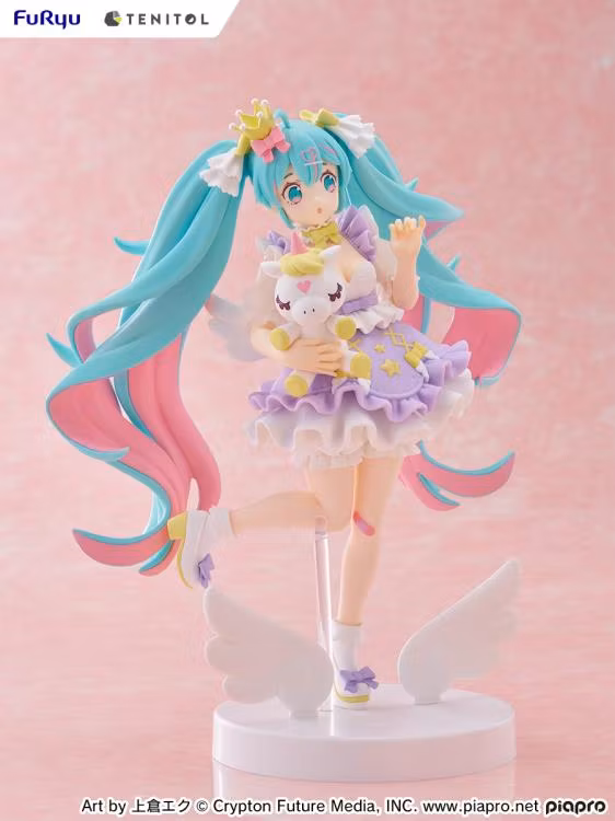 Vocaloid Tenitol Hatsune Miku (Yumekawa Princess Lavender Ver.) Figure