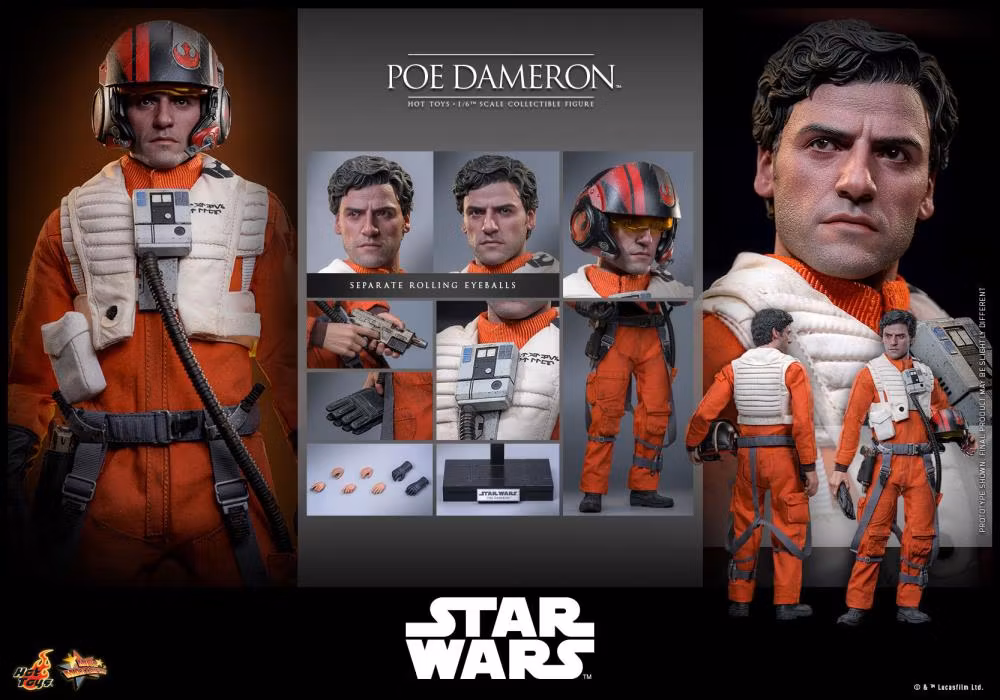 Star Wars: The Force Awakens MMS806 Poe Dameron 1/6th Scale Collectible Figure