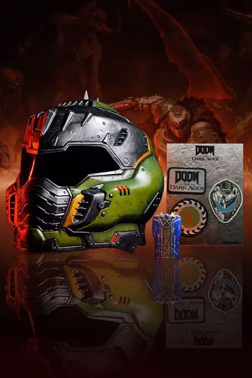 Doom: The Dark Ages Doom Slayer 1/1 Scale Wearable Helmet Bundle