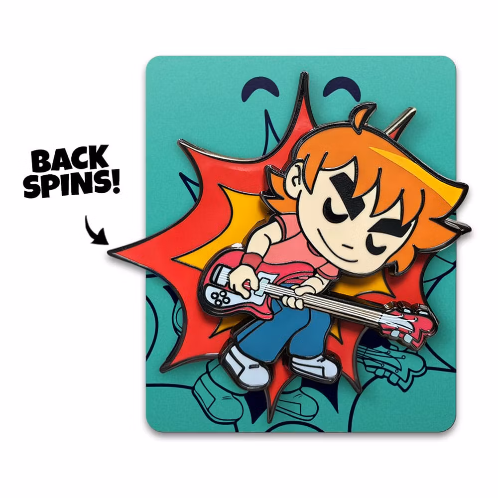 Scott Pilgrim Pin Badge Scott Playing Guitar