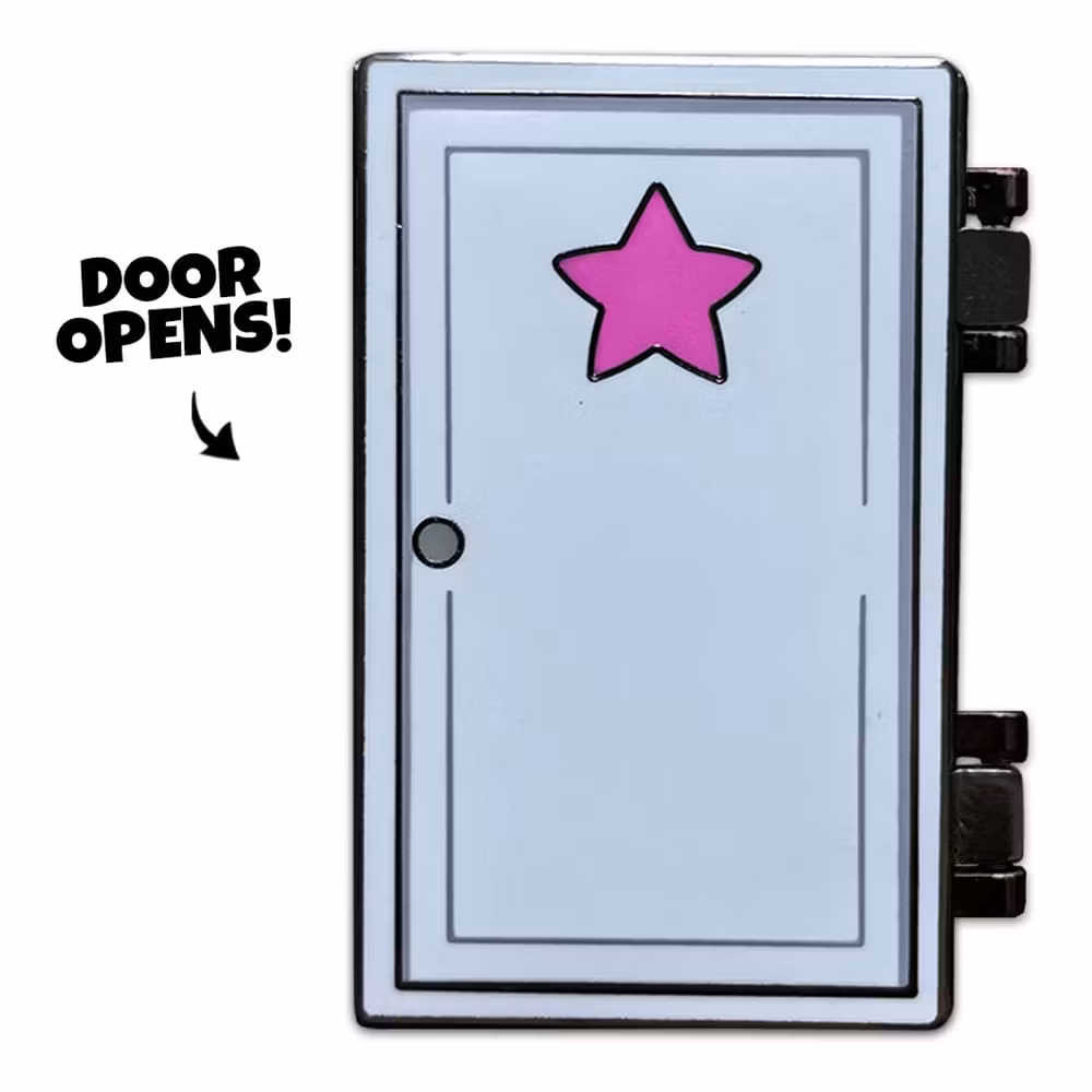 Scott Pilgrim Pin Badge Door Swinging