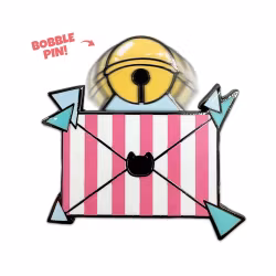 Bee and PuppyCat Bobble Pin Badge Letter