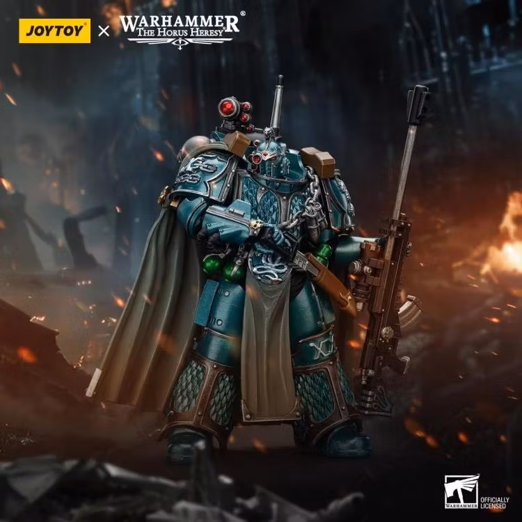 Warhammer: The Horus Heresy Alpha Legion Exodus "The One Who Is Many" with Sniper Rifle and Power Dagger 1/18 Scale Action Figure