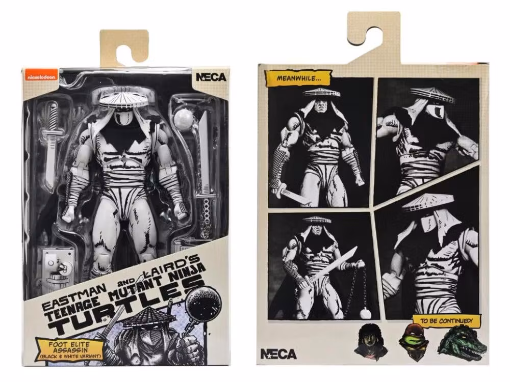 Teenage Mutant Ninja Turtles Foot Elite Assassin (Mirage Comics Black & White Variant) Action Figure