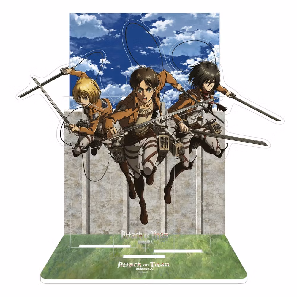 Attack on Titan Acrylic Stand Eren, Mikasa & Armin