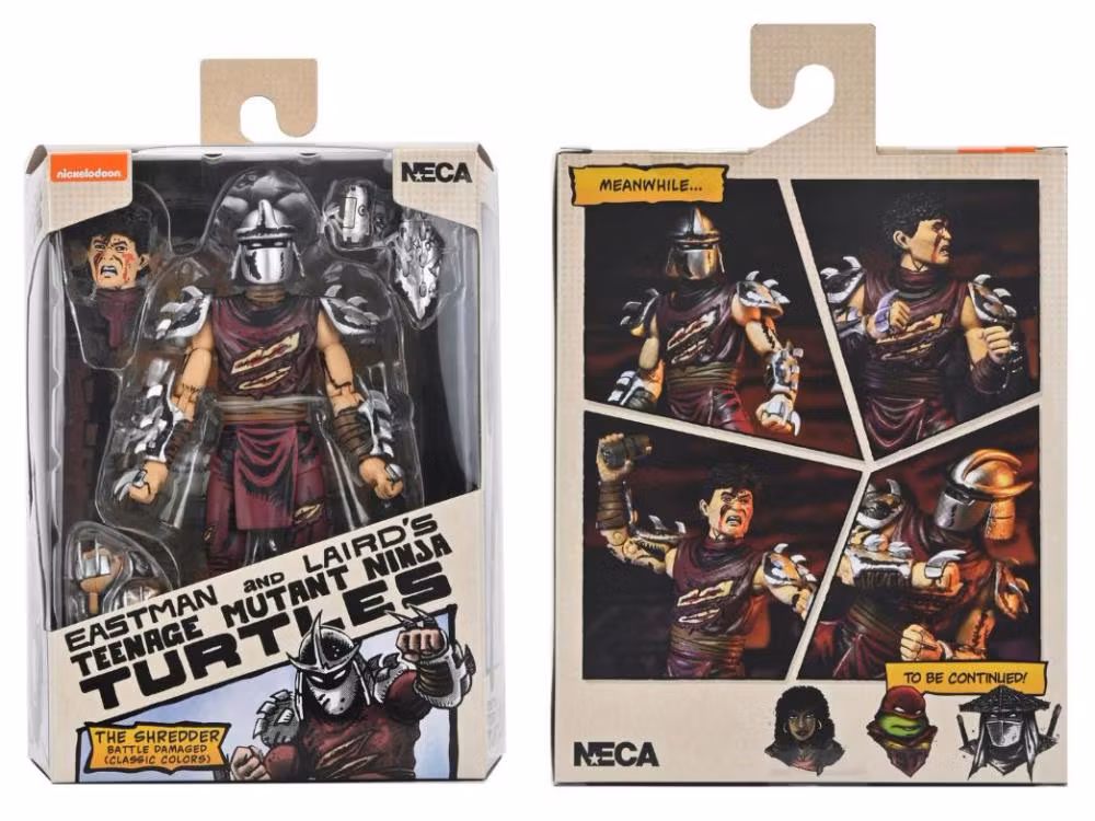 Teenage Mutant Ninja Turtles Battle Damaged Shredder (Mirage Comics Classic Colors) Action Figure
