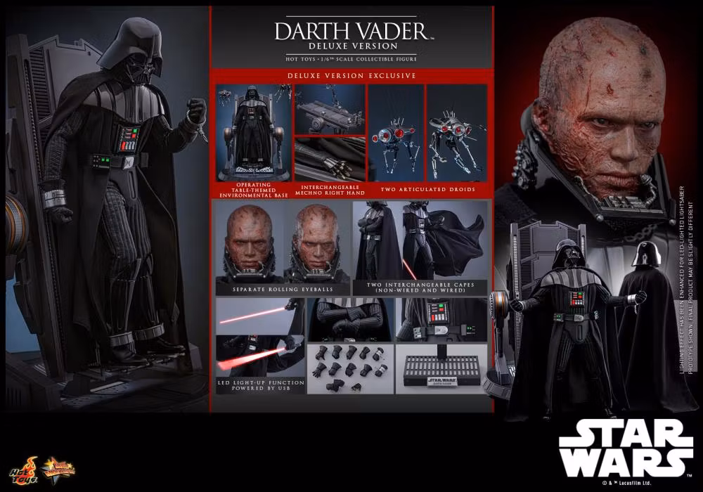 Star Wars: Revenge of the Sith MMS810 Darth Vader (Deluxe Ver.) 1/6th Scale Collectible Figure
