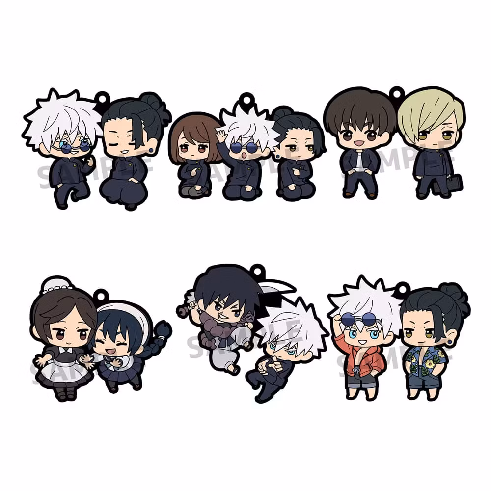 Jujutsu Kaisen Rubber Mascot Rubber Charms Vol.4 Set (Rerelease)
