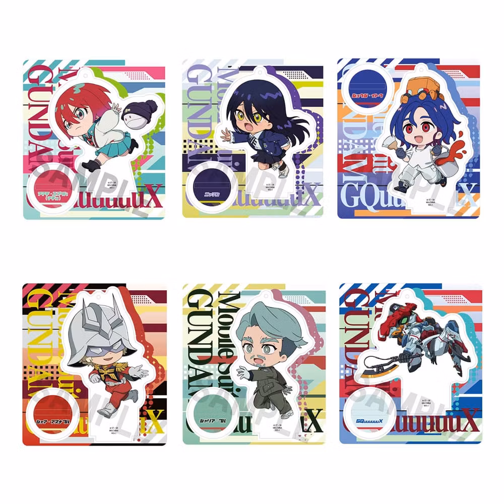 Mobile Suit Gundam GQuuuuuuX TokoToko Acrylic Stand Figure Set