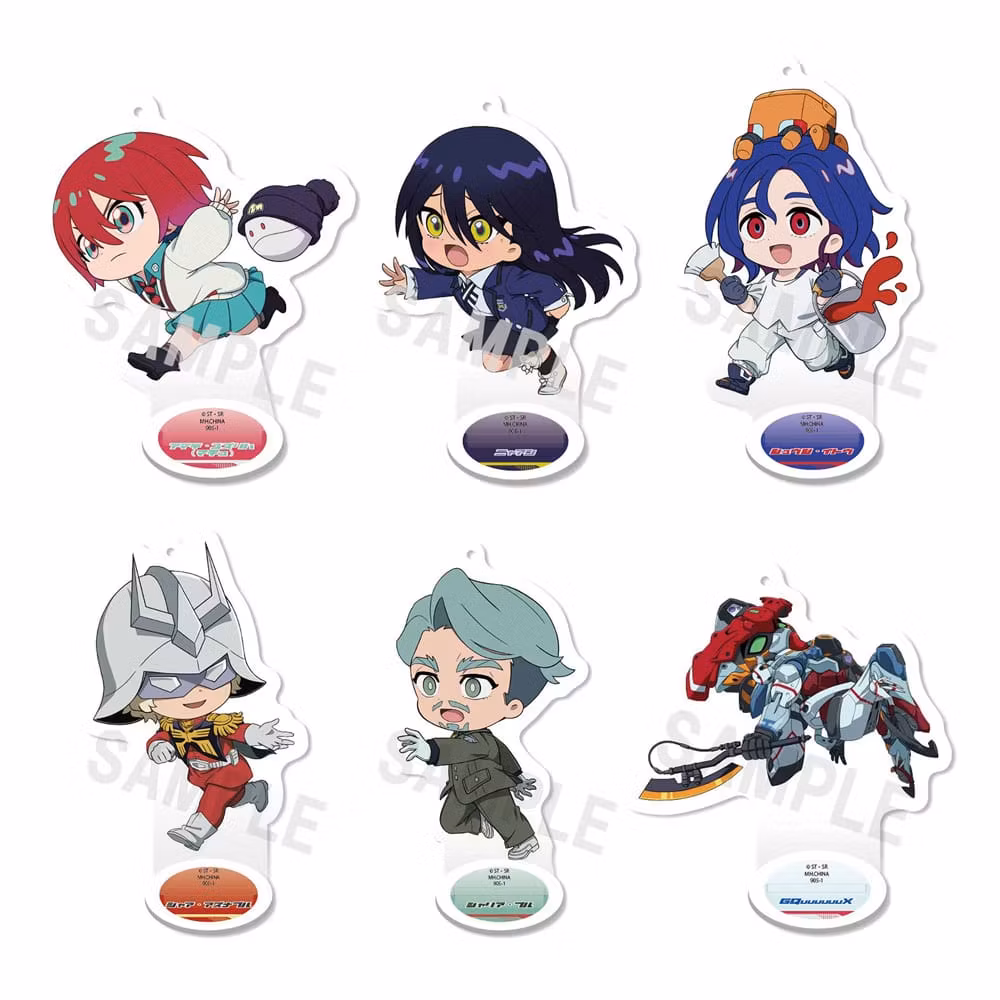 Mobile Suit Gundam GQuuuuuuX TokoToko Acrylic Stand Figure Set