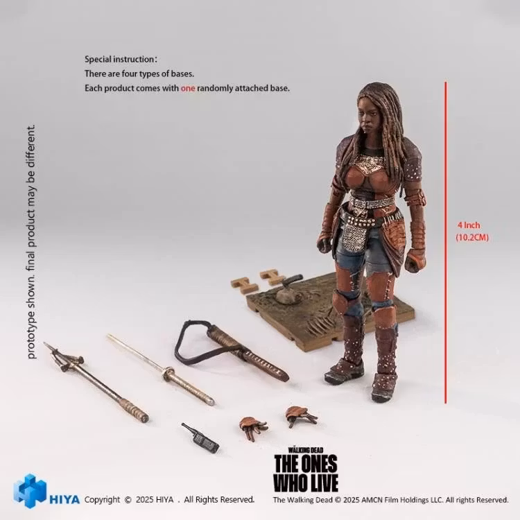 The Walking Dead: The Ones Who Lived Exquisite Mini Series Michonne PX Previews Exclusive 1/18 Scale Action Figure