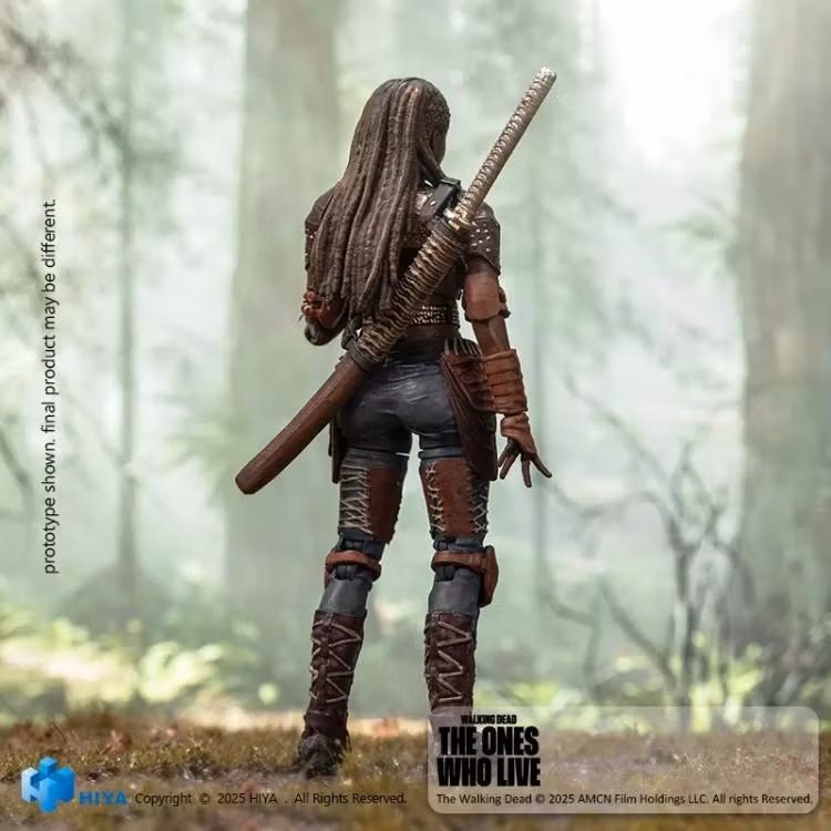 The Walking Dead: The Ones Who Lived Exquisite Mini Series Michonne PX Previews Exclusive 1/18 Scale Action Figure
