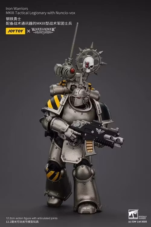 Warhammer: The Horus Heresy Iron Warriors MKII Tactical Legionary with Nuncio-vox 1/18 Scale Action Figure