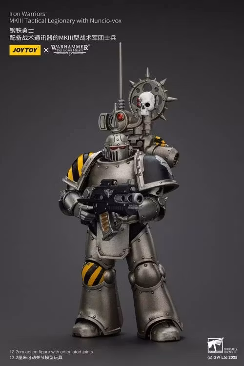 Warhammer: The Horus Heresy Iron Warriors MKII Tactical Legionary with Nuncio-vox 1/18 Scale Action Figure